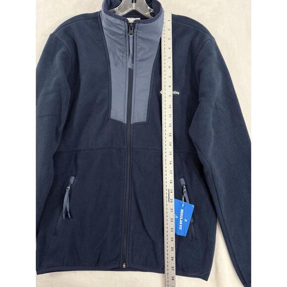 Columbia Fleece Full Zip Jacket Men’s Small Blue NWT - Picture 5 of 5
